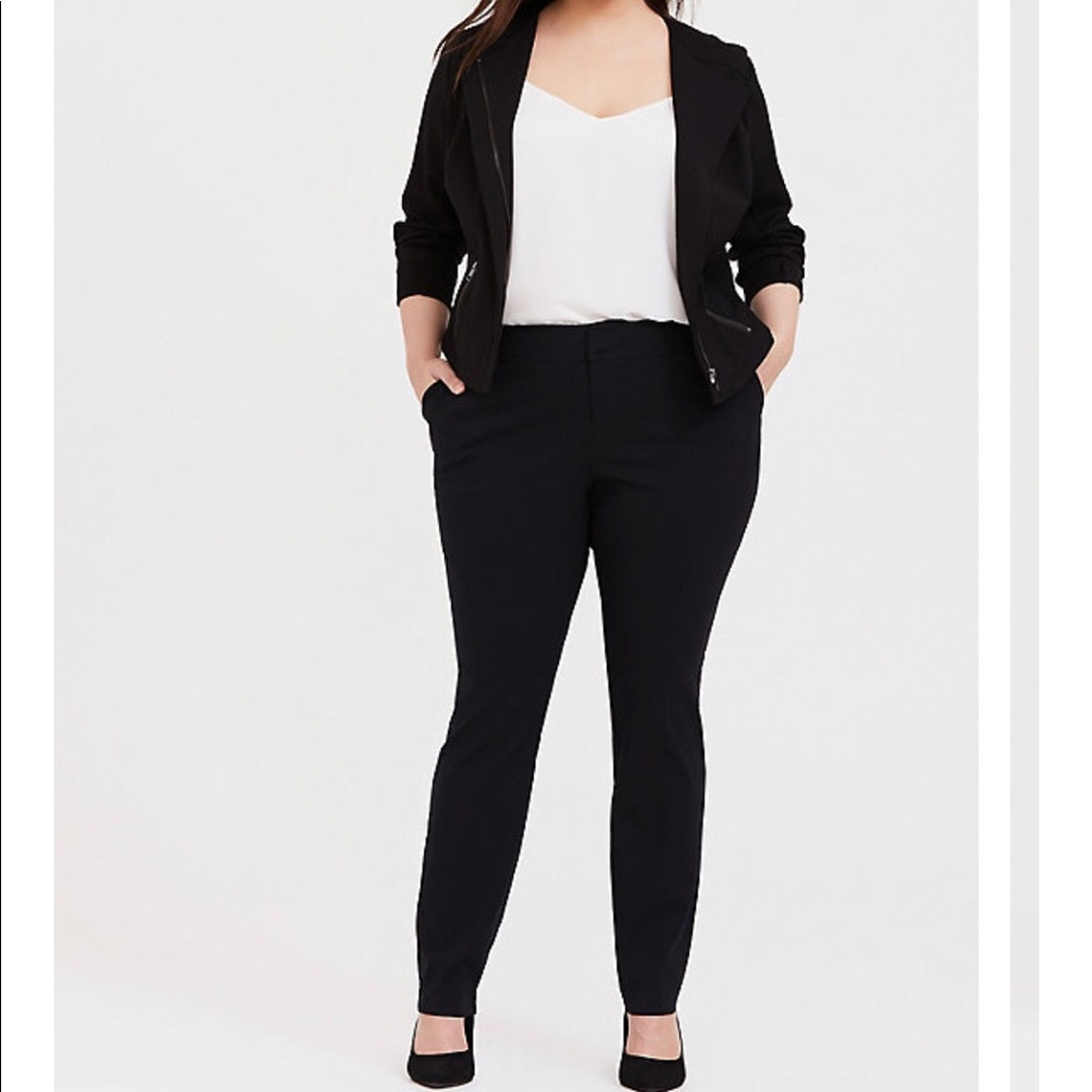 Torrid Straight 4 way stretch pants.